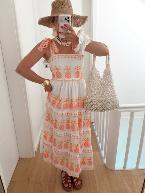 Robe ANANAS Blanc