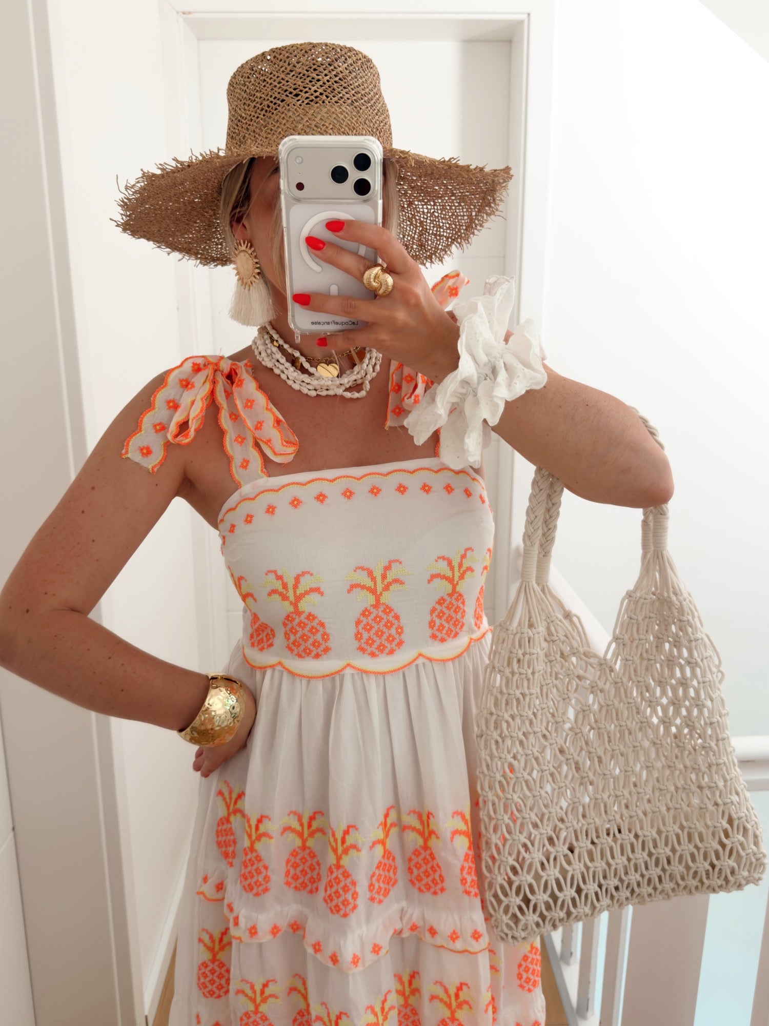 Robe ANANAS Blanc
