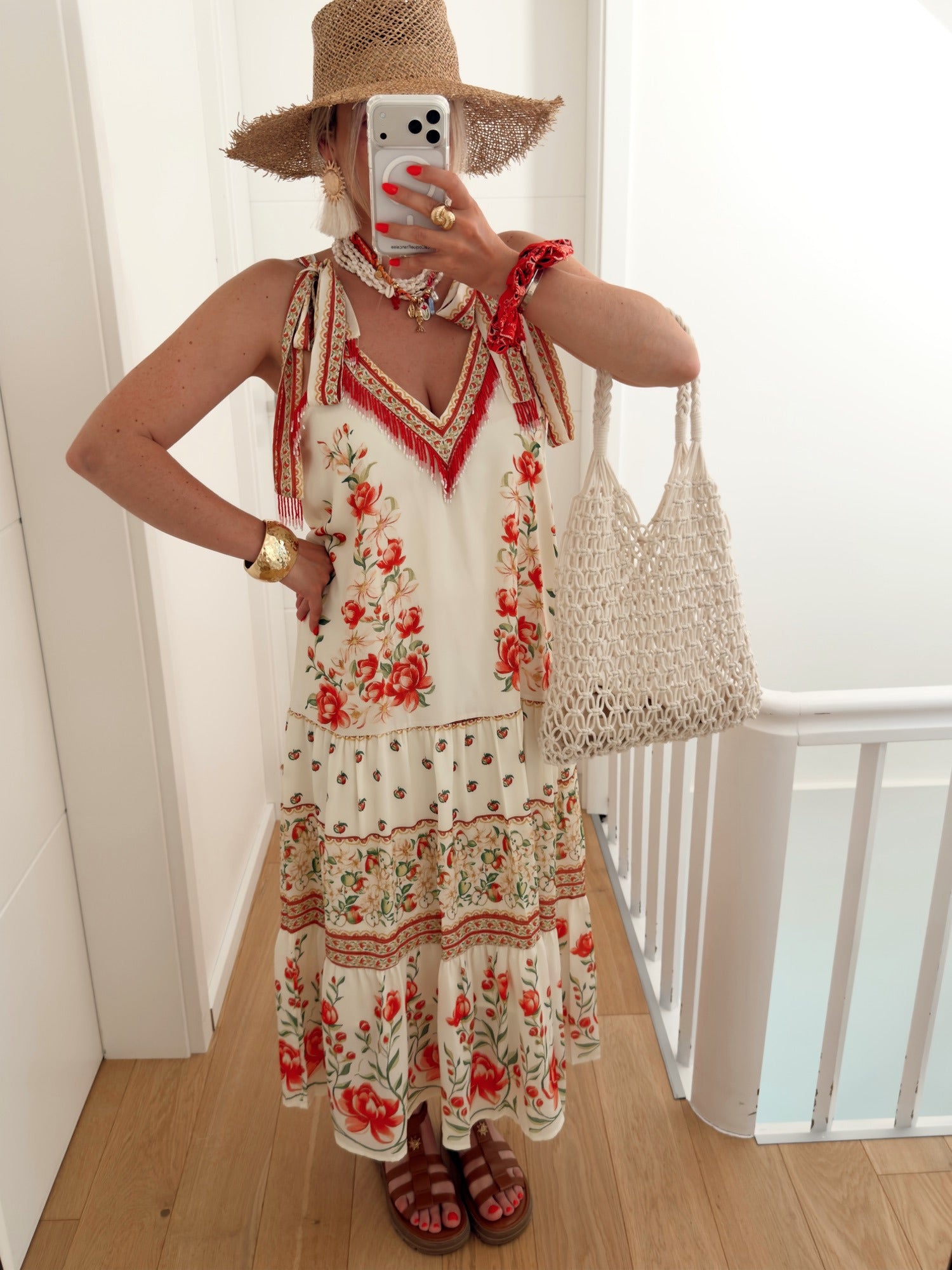 Robe PERLI Rouge