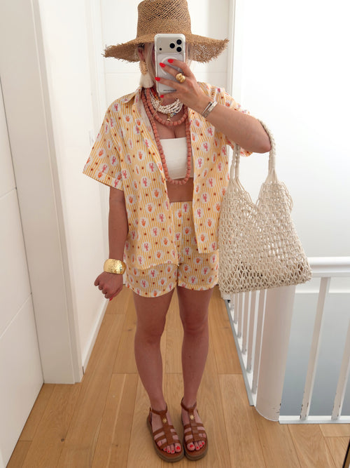 Chemise HOMMY Jaune