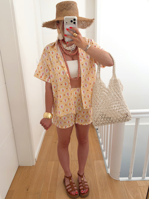 Chemise HOMMY Jaune