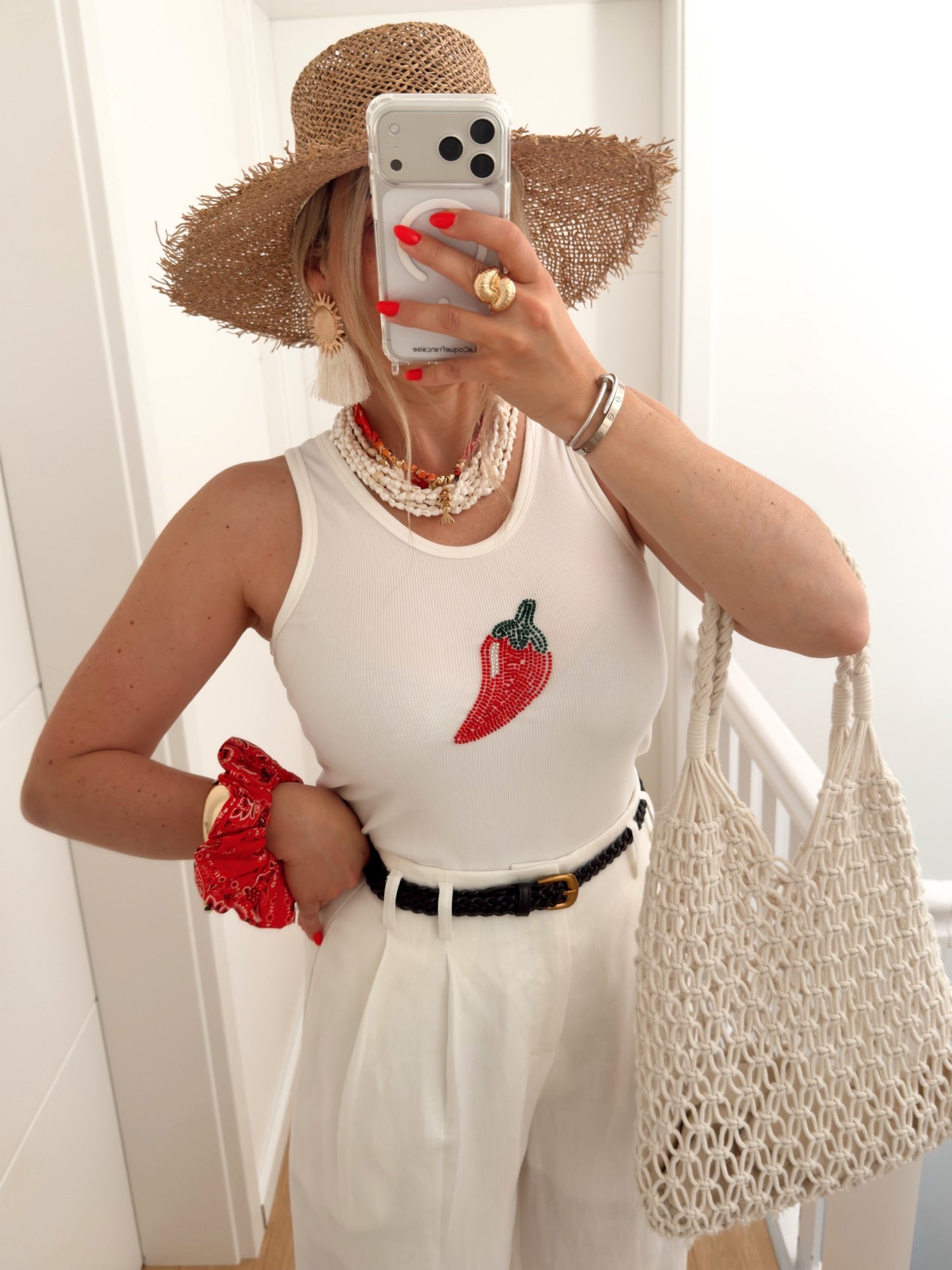 Top PIMENT Blanc