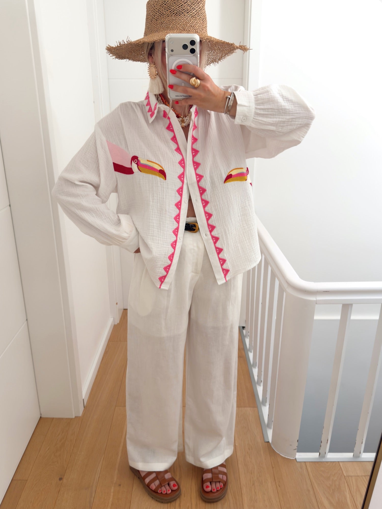 Pantalon GUAVELLA Blanc