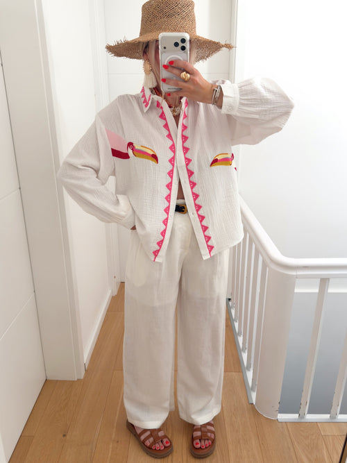Pantalon GUAVELLA Blanc