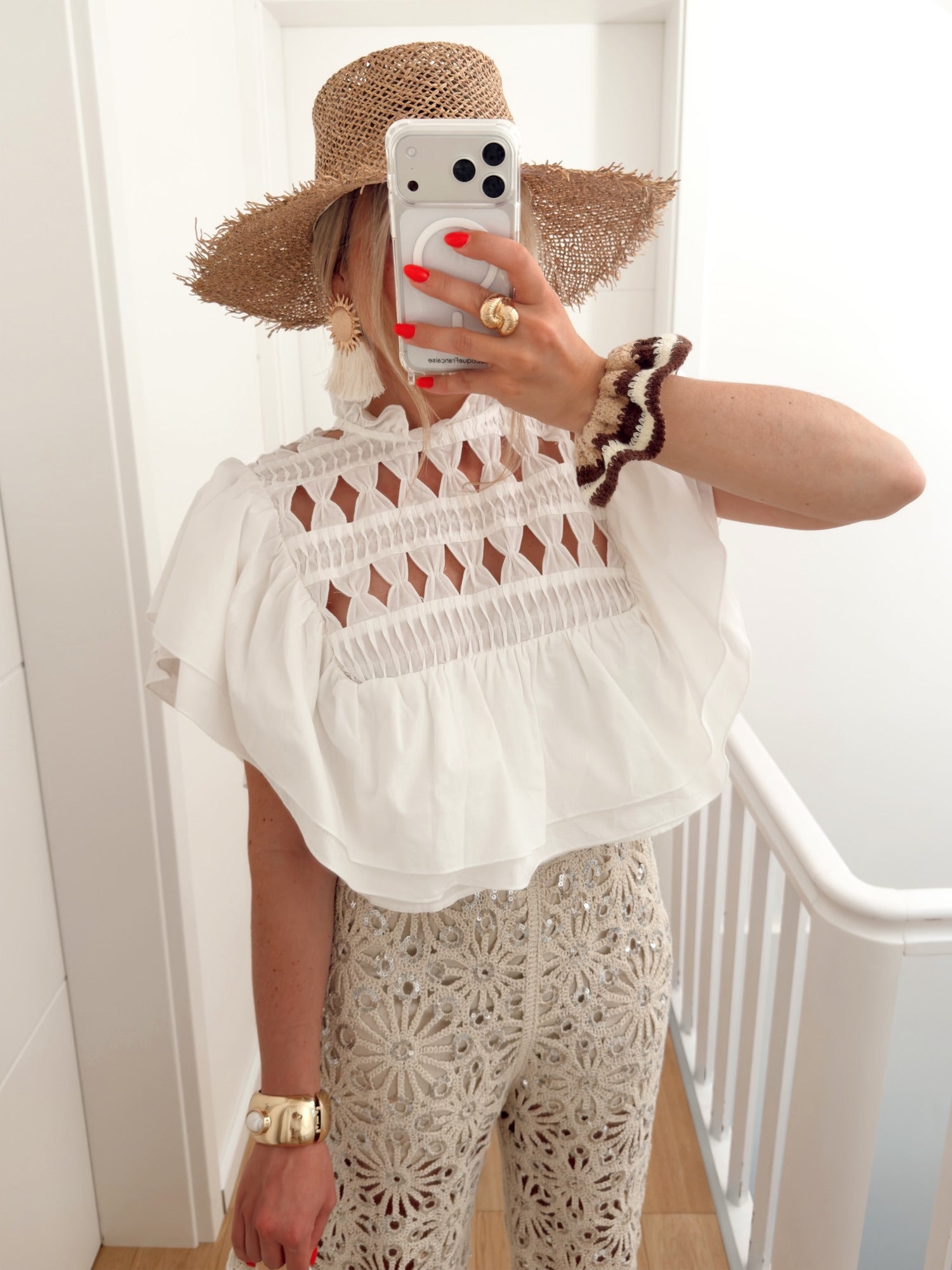PRE COMMANDE Blouse LYCHEE Blanc