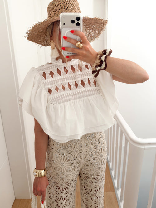 PRE COMMANDE Blouse LYCHEE Blanc