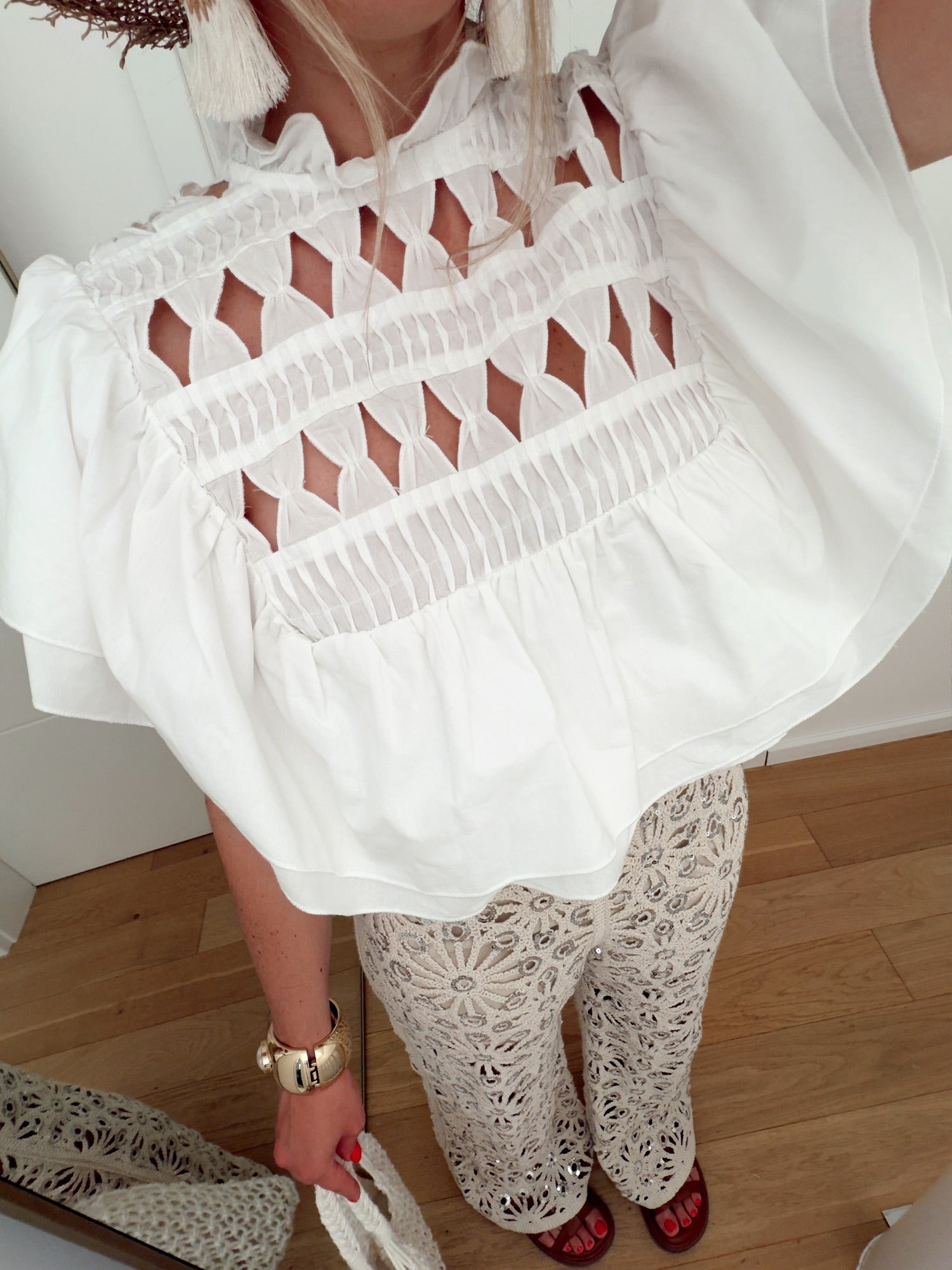 PRE COMMANDE Blouse LYCHEE Blanc