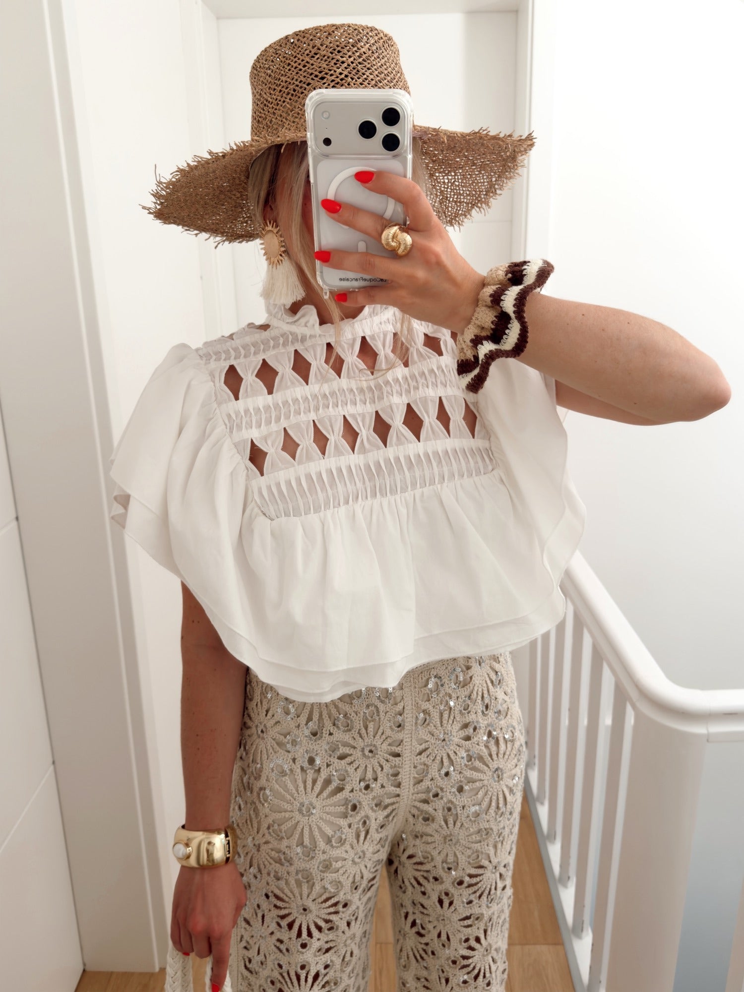 PRE COMMANDE Blouse LYCHEE Blanc
