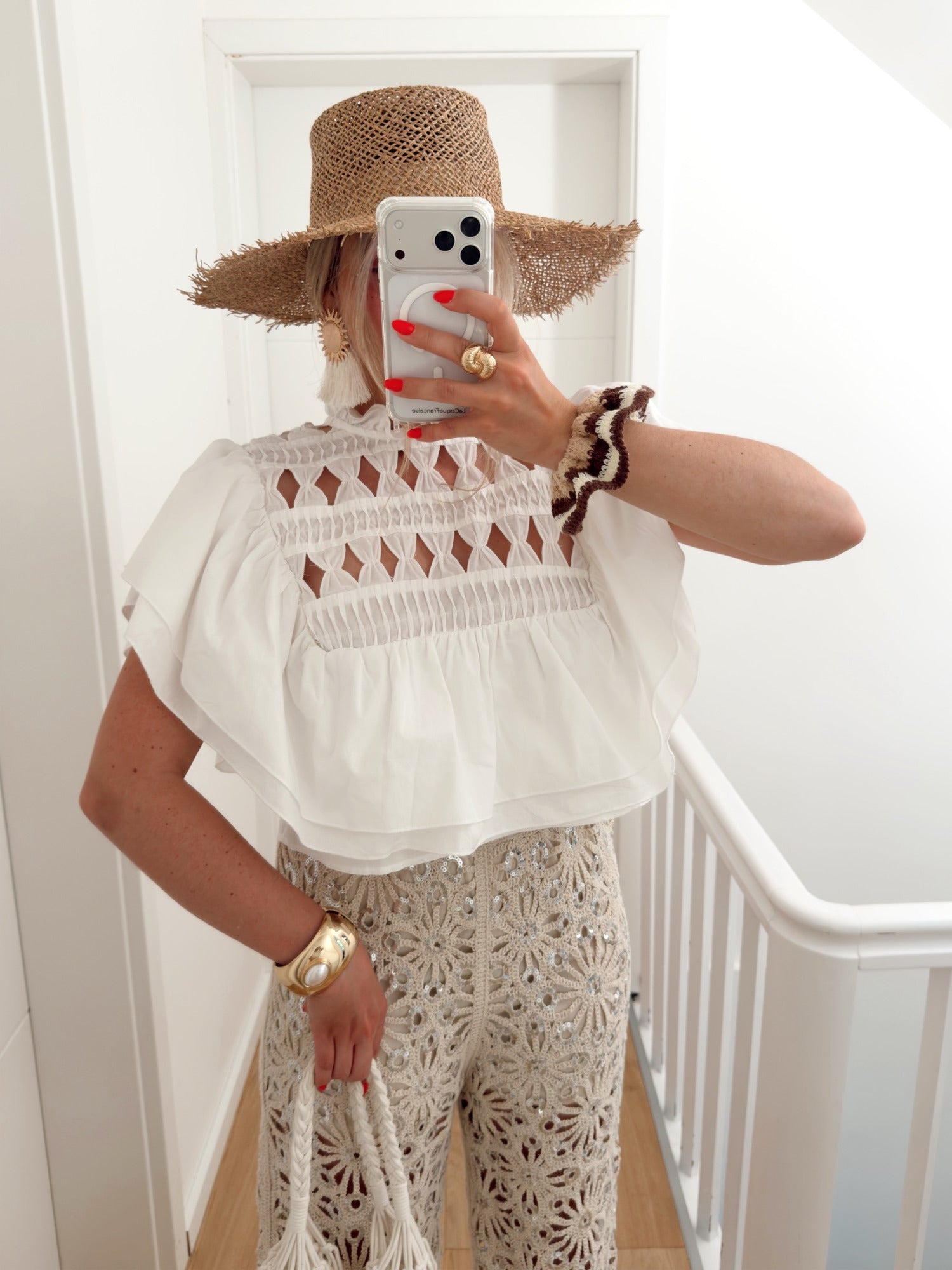 PRE COMMANDE Blouse LYCHEE Blanc