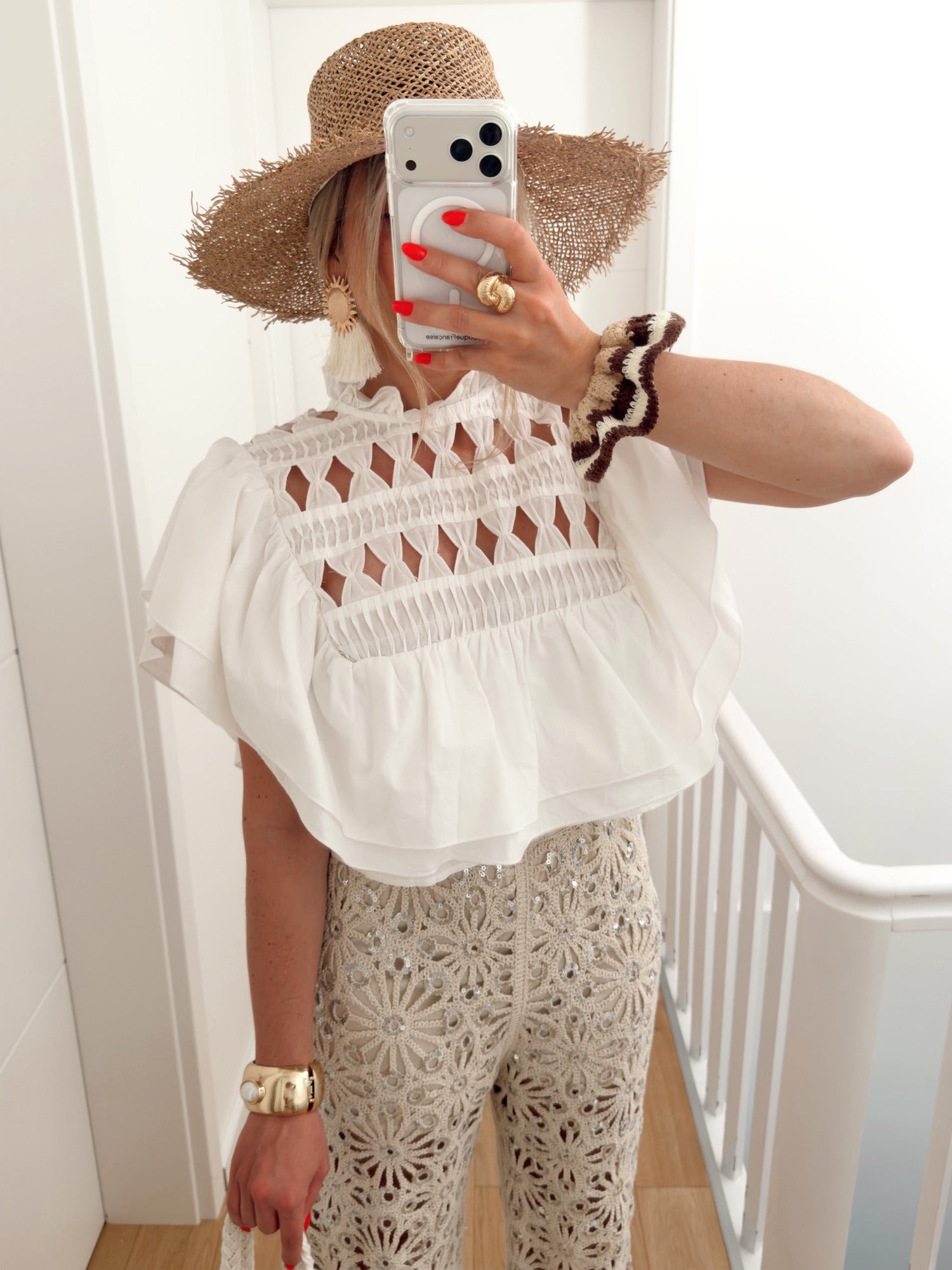 PRE COMMANDE Blouse LYCHEE Blanc