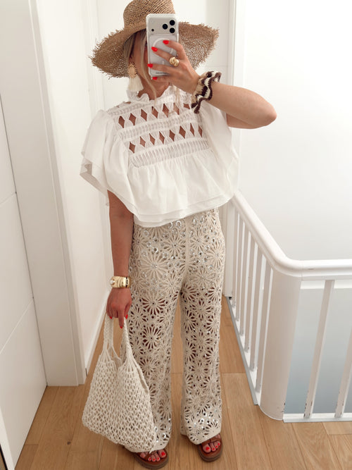 PRE COMMANDE Pantalon BIRDIE Beige