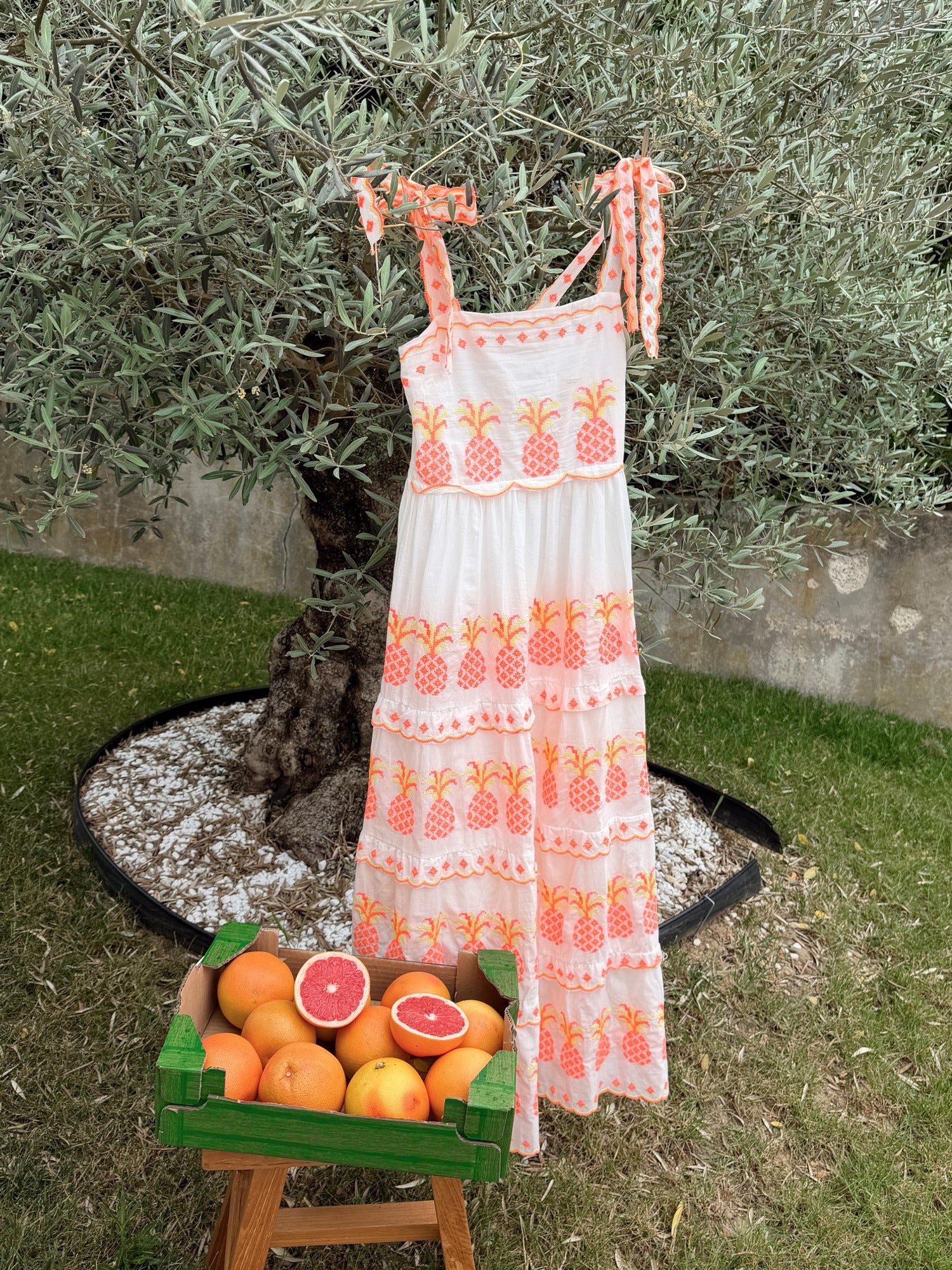 Robe ANANAS Blanc