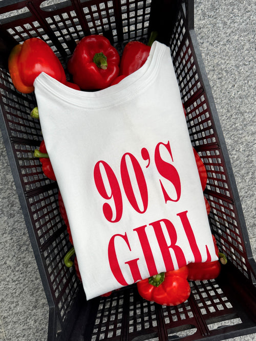 VORBESTELLUNG T-Shirt 90 GIRL Weiß