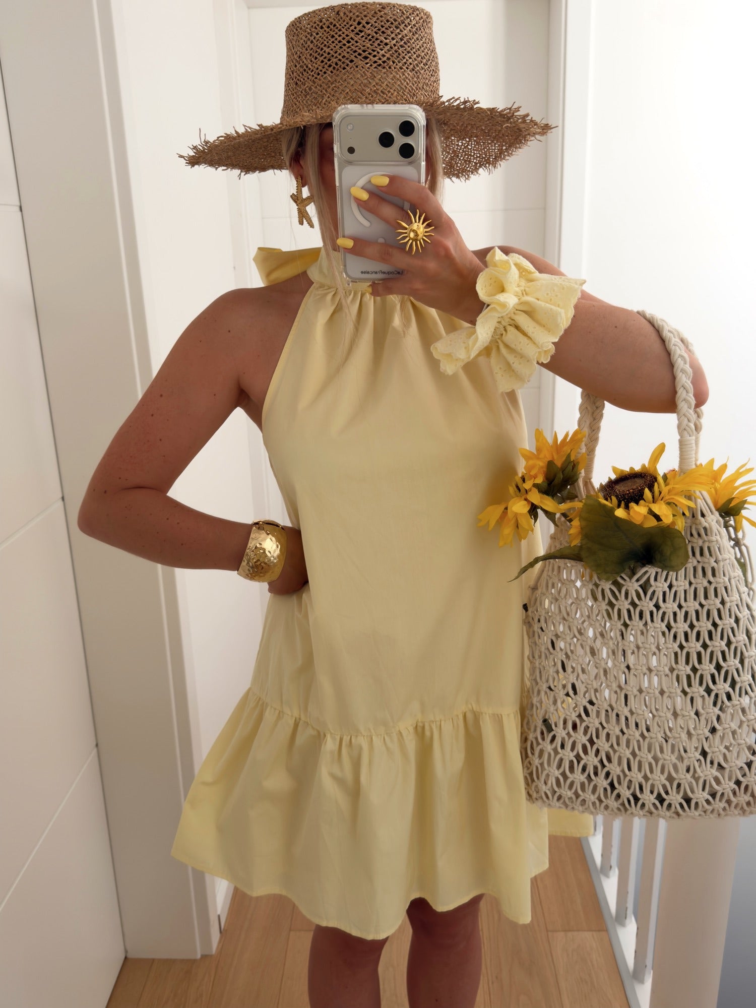 PRE COMMANDE Robe CALUM Jaune