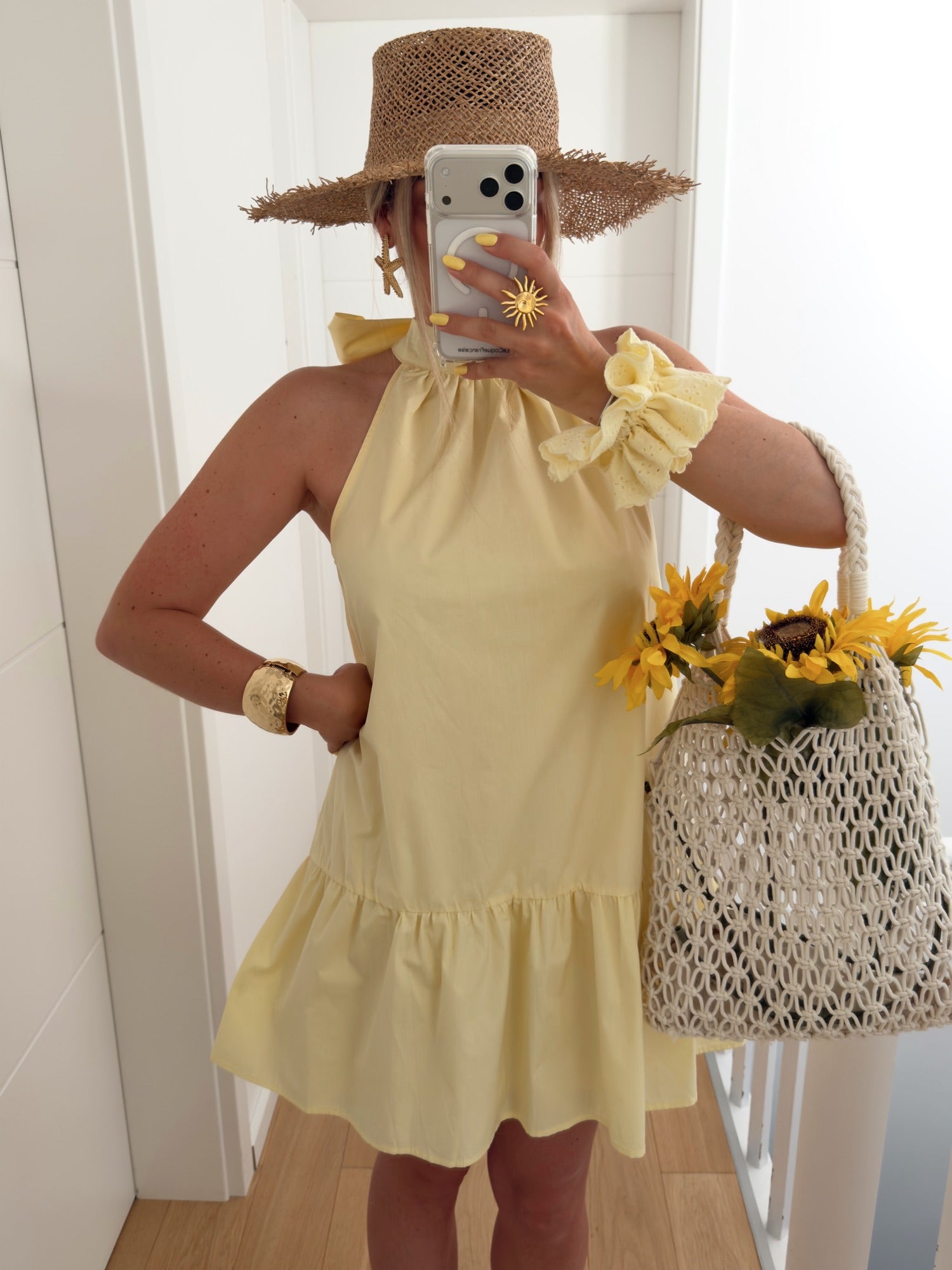 PRE COMMANDE Robe CALUM Jaune