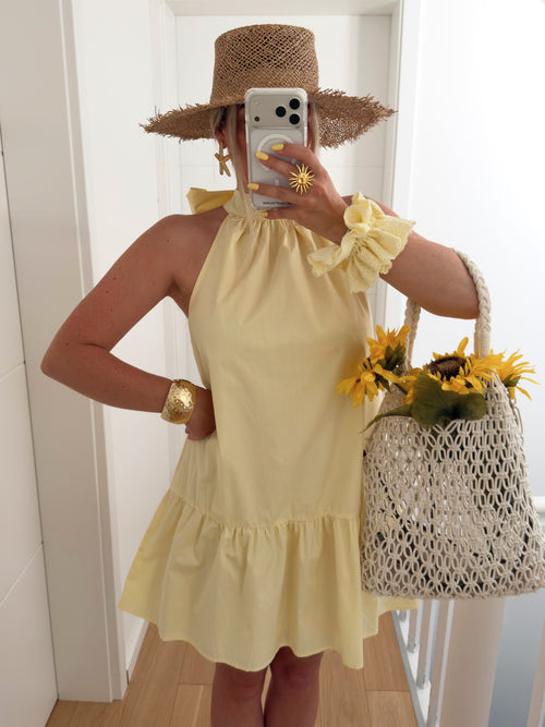 PRE COMMANDE Robe CALUM Jaune