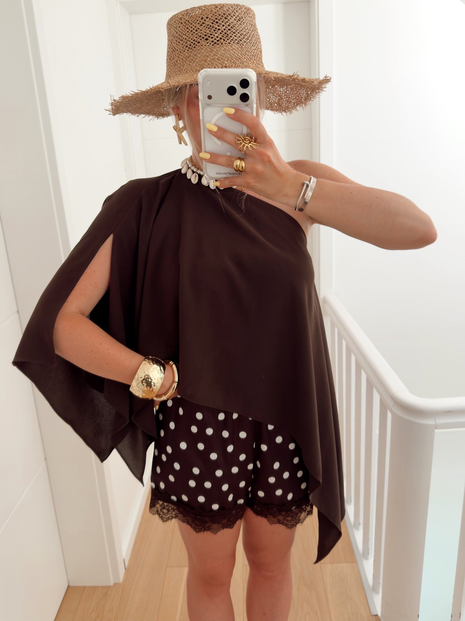 Short VAJAS Marron