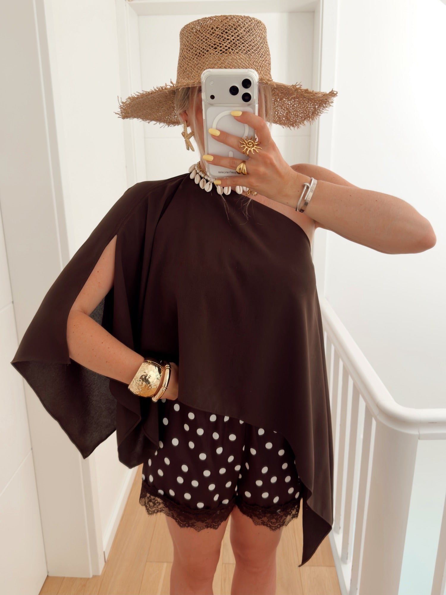 Short VAJAS Marron
