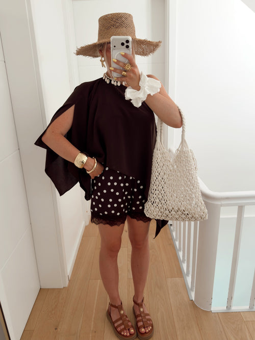 Short VAJAS Marron