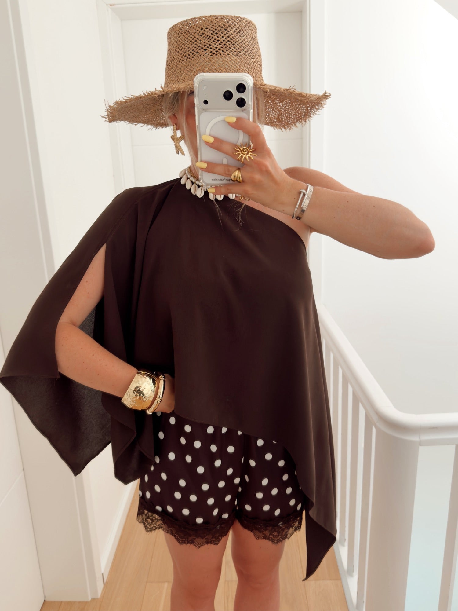 Short VAJAS Marron