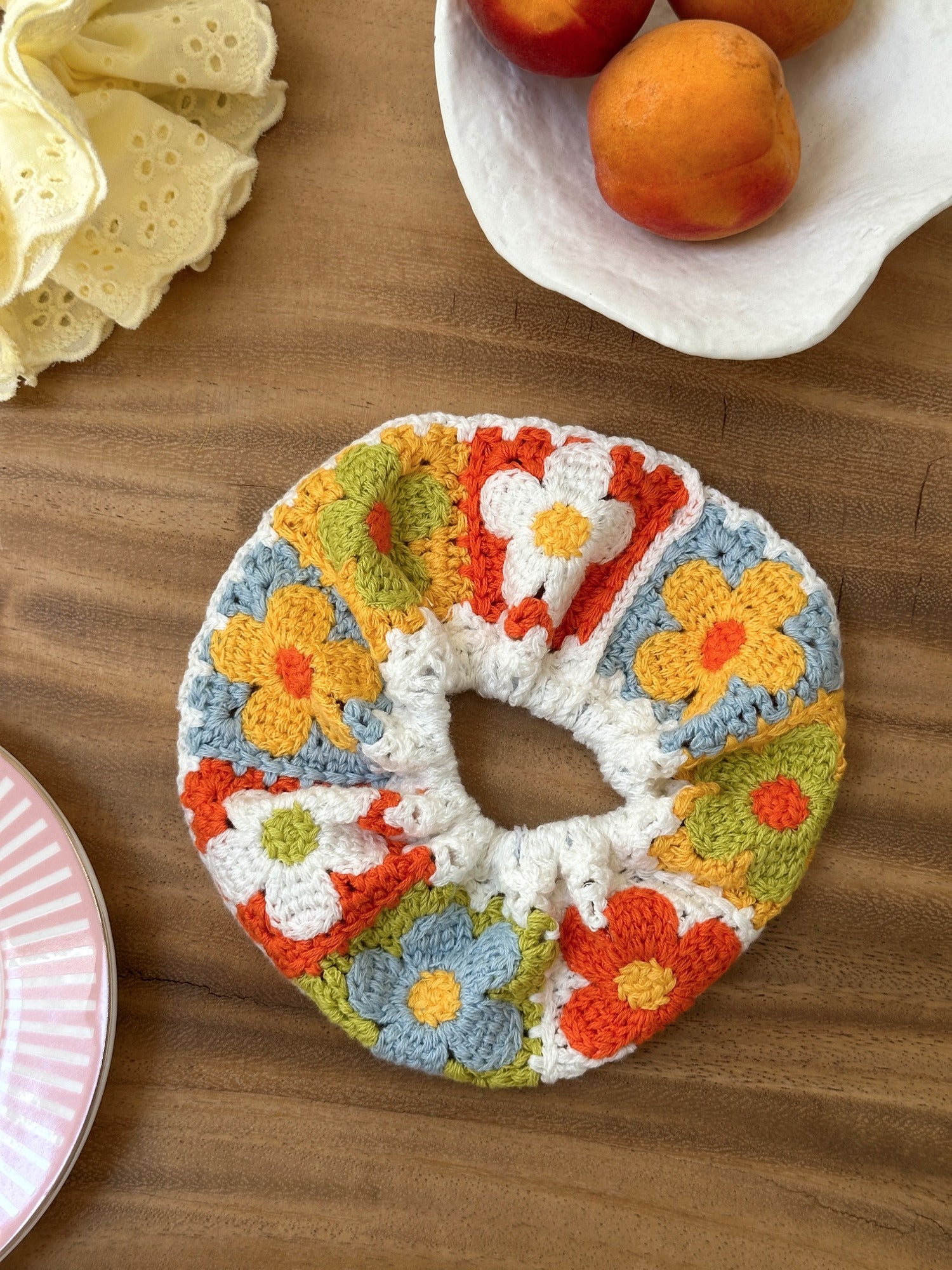 Chouchou CROCHET Blanc
