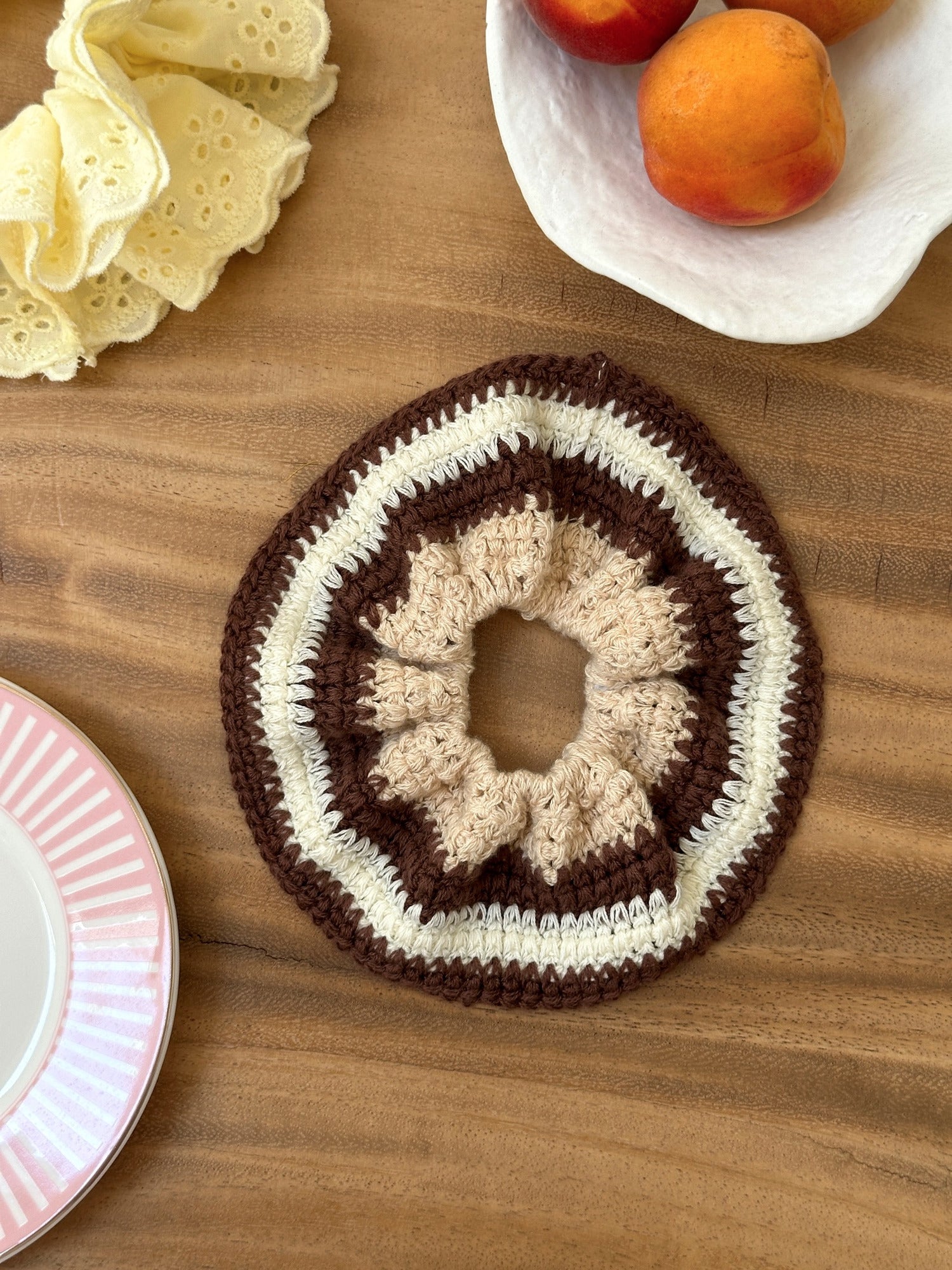 Chouchou CROCHET Marron