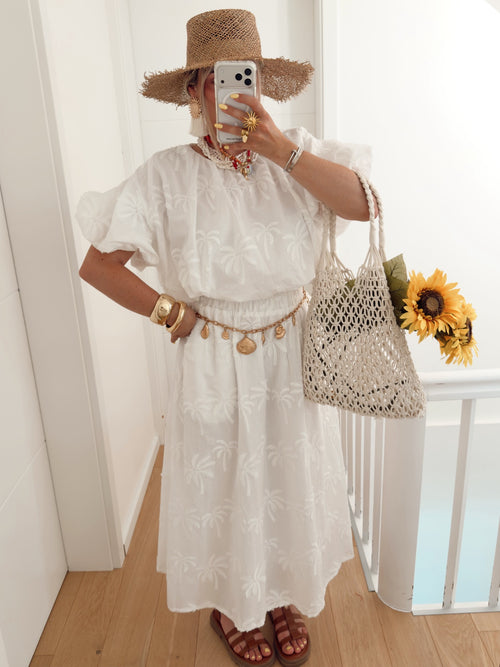 Top PALMIER Blanc