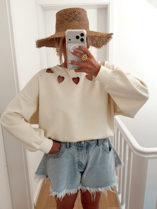 Pull HARTI Blanc