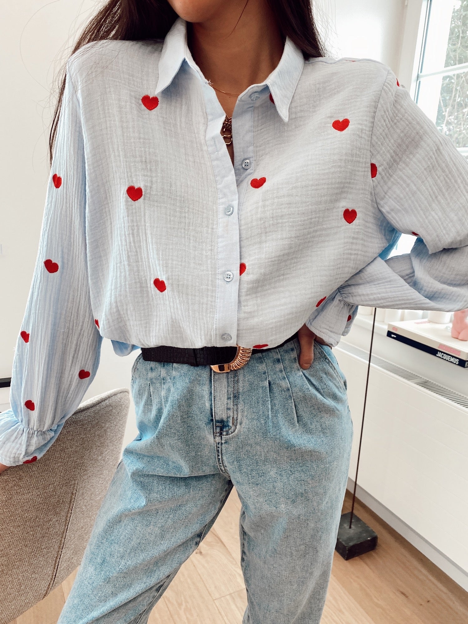 Chemise COEUR ROUGE Bleu